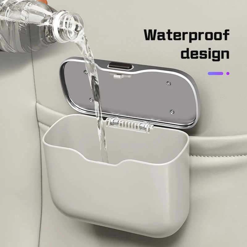 Waterproof Car Trash Can With Lid - Auto-afvalbak, draagbaar, hangend, multifunctioneel, voor nat