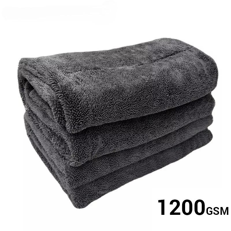 Microfiber Car Drying Towel Super Absorbent - 1200GSM Autowasdoek Microvezel Dubbelzijdig Ultra Absorberend