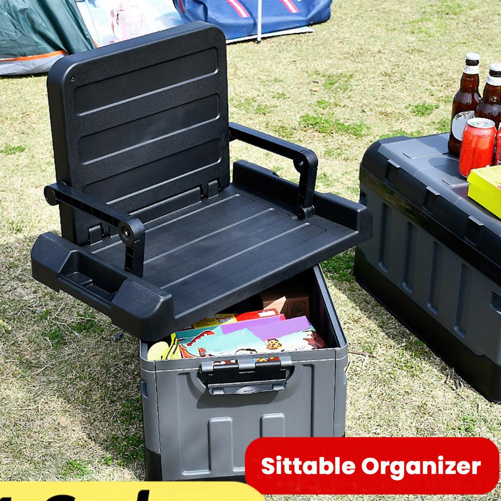 Car Trunk Organizer Foldable Storage Box - 60L kofferbakorganizer Grote opbergbox voor kamperen
