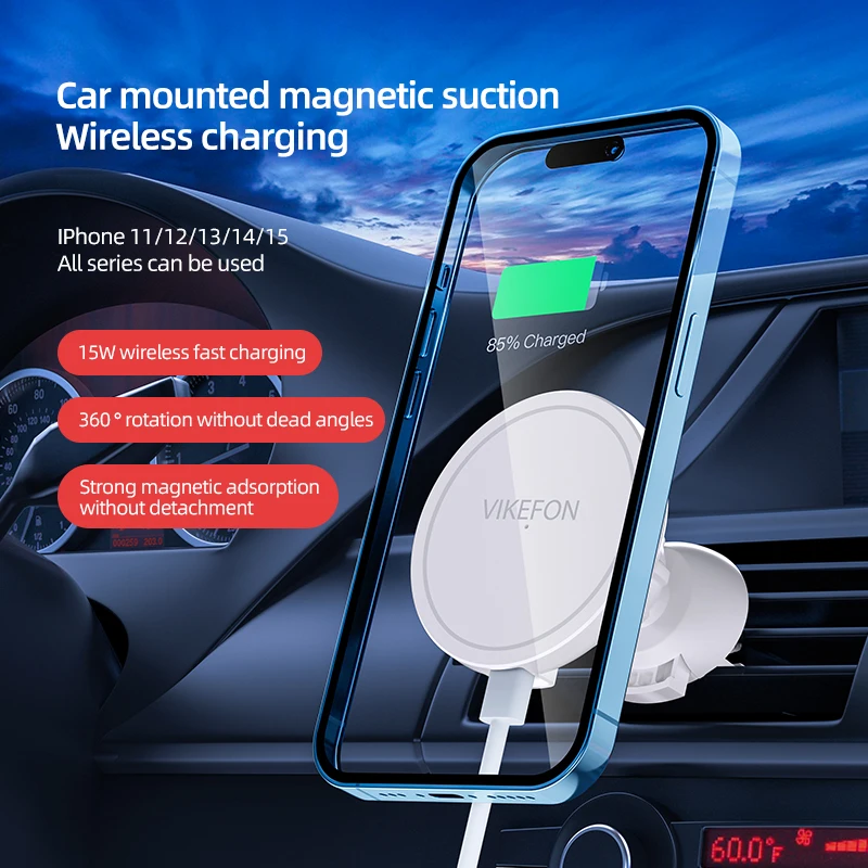 VIKEFON Magnetische Draadloze  - Wireless Car Charger Mount Fast Charging recensie en prijs
