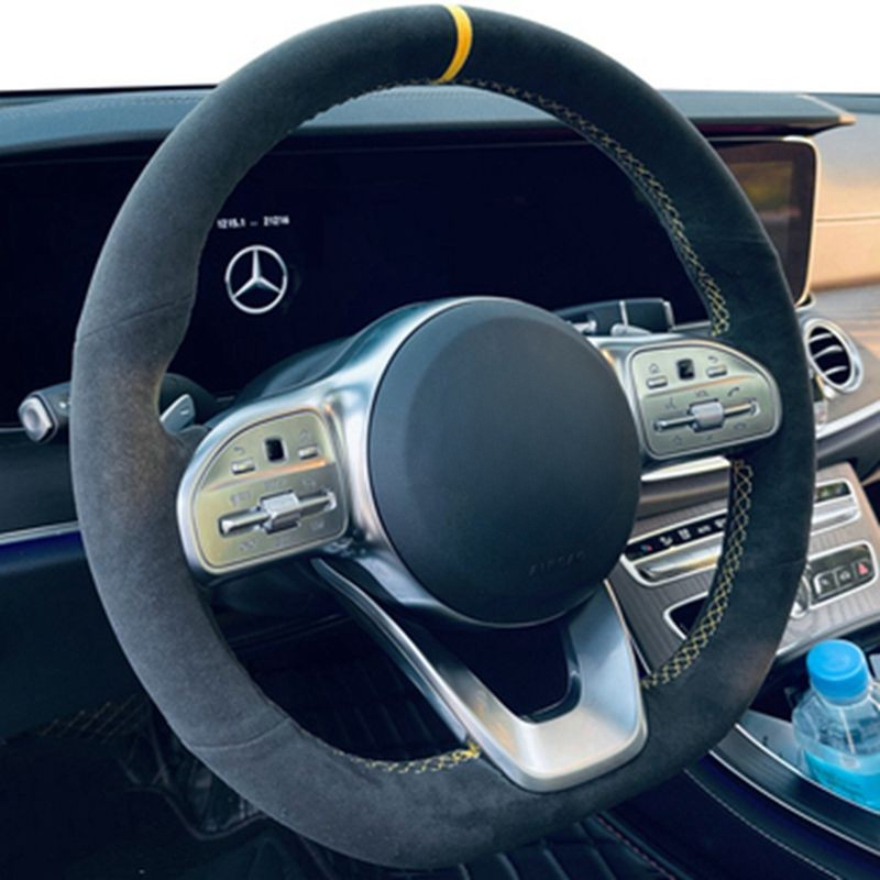 Antislip Zwart Suède Gevlochte - Car Steering Wheel Cover Anti Slip Breathable recensie en prijs