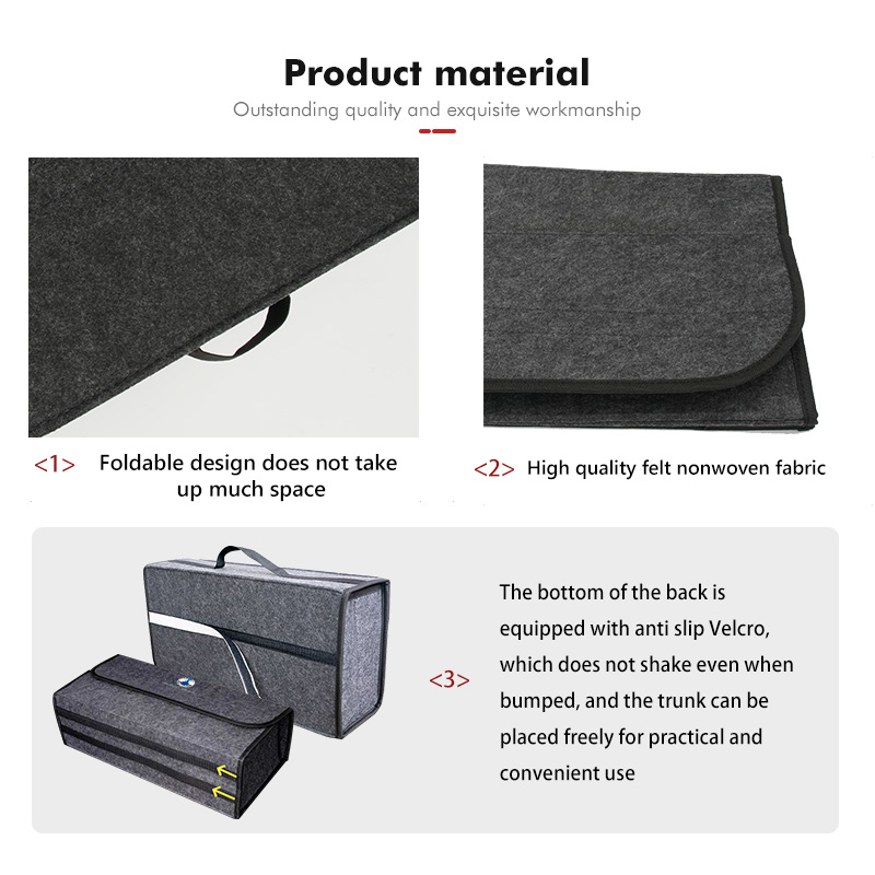 Opvouwbare vilten auto kofferb - Car Trunk Organizer Foldable Storage Box recensie en prijs
