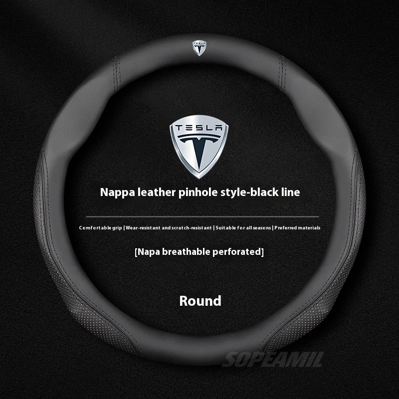 Tesla Model 3-model Y Model S  - Car Steering Wheel Cover Anti Slip Breathable recensie en prijs